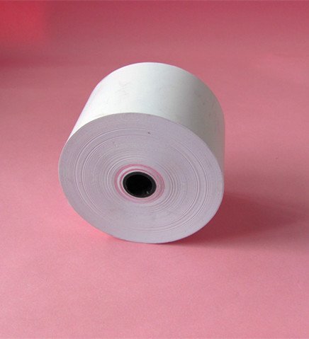 2 1/4'' x 185' Thermal Paper Roll White Flute Core