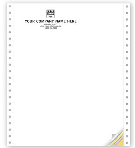 Invoice form with logo