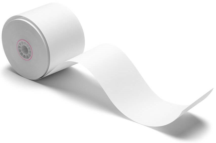 Thermal paper roll length